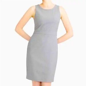 J. CREW Mercantile Suiting Dress Sheath Work Gray Lined Size 2